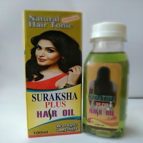 Hairfall Reduction Silky Shiny Strengthen Non Sticky Suraksha Plus Herbal Hair Oil