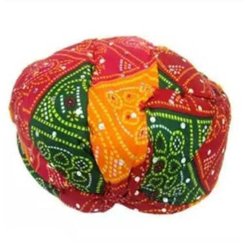 Multicolor Jodhpuri Good Looking Multi-Color Bandhej Chunri Safa