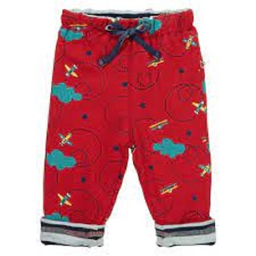 Kids Comfortable And Breathable Fashionable Short Length Red Lower