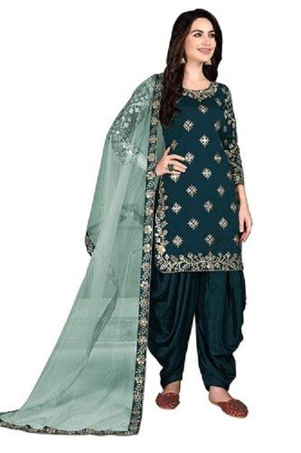 Ladies Embroidered Patiala Suit