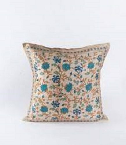 Multi Light Weight And Skin Friendly Floral Silk Printed Pillow Cover For Domestic Use