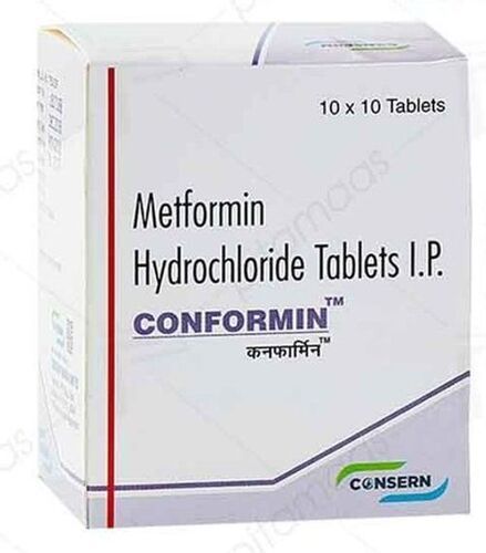 Used To Treat Polycystic Ovary Syndrome Metformin Hydrochloride Tablets I.P. Conformin 