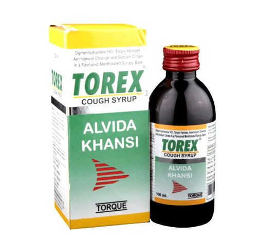 Torque Alvida Khansi Torex Cough Syrup 100 Ml  Ingredients: Diphenhydramine