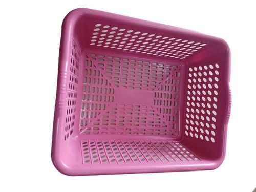 100 Grams 16 X 8 X 5 Inches Rectangular Unbreakable Rigid Pp Plastic Basket