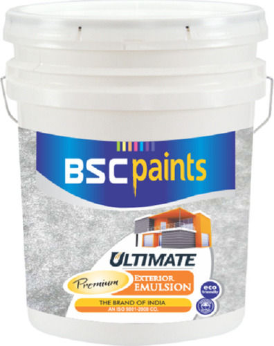 White Acrylic Exterior Finish Long Lasting Sturdy Construction Ultimate Emulsion Water Proof Bsc Paint 