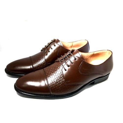 Any Season Comfortable To Use Stylish Brown Formal Wear Mens Leather Shoes