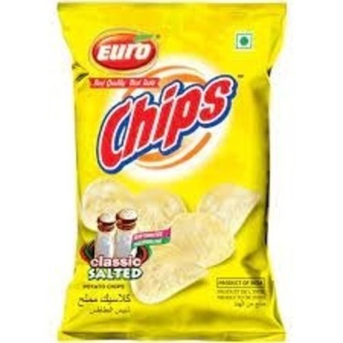 Crispy And Salty White Euro Potato Chips, Made With Organic Potato, Pack Of 200 Gram