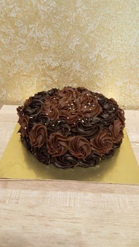Delicious Sweet Tasty Mouth Watering Chocolate Round Double Truffle Cake For Birthday Parties