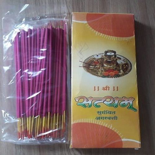 Brown Eco Friendly Charcoal Free And Non Toxic Sandal Shree Satyam Agarbatti For Religious