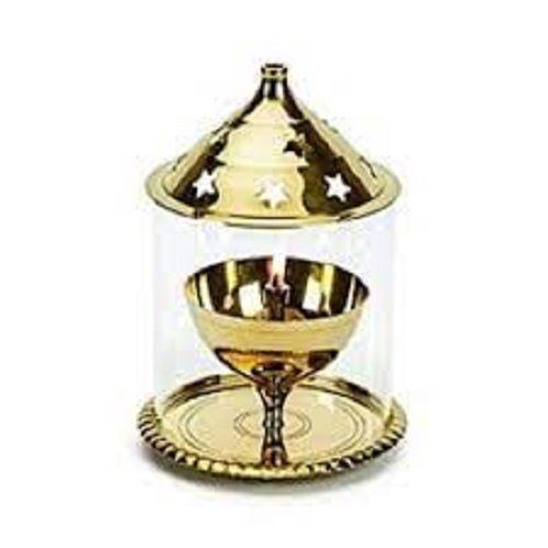 High Quality Elegant Look Strong Durable Golden Decorative Brass Diya For Worship