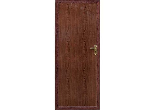 Swing Modern Rectangle Shape Powder Coated Brown Stylish Pvc Wooden Bathroom Door