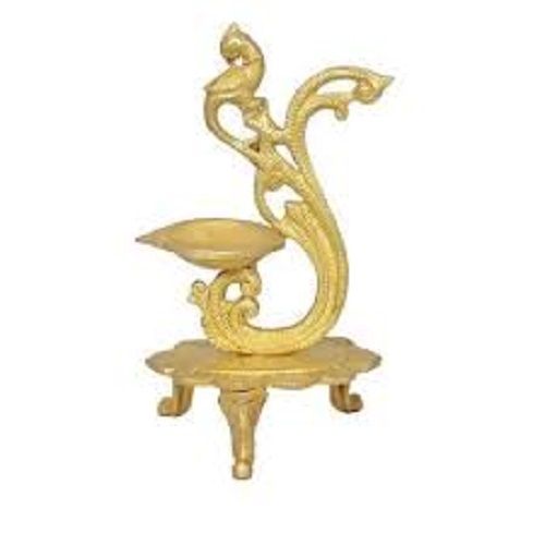 Premium Quality Elegant Look Strong Durable Golden Decorative Brass Diya For Worship