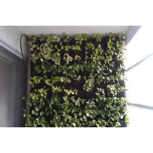 Rectangular Shape Decorative Indoor Uses And Artificial Vertical Alignment Green Wall 