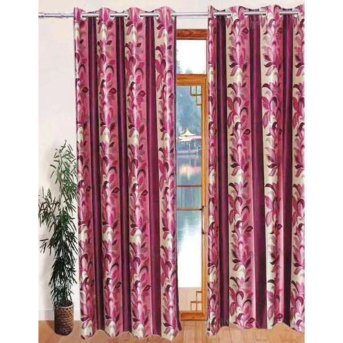 सरल और स्टाइलिश साटन प्रिंटेड डिज़ाइनर विंडो पर्दा