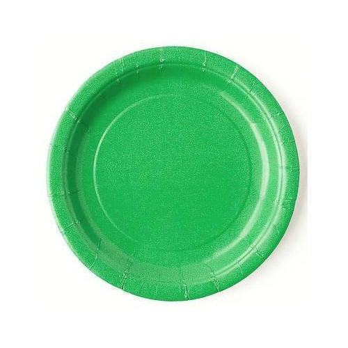 ग्रीन डिस्पोजेबल, रंगीन पेपर प्लेट, 7" पूजा I एप्लीकेशन: इवेंट और पार्टी सप्लाई