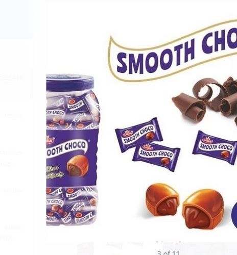 Blue And White Smooth Choco Candy, Packaging Type Plastic Jar Fat Contains (%): 0.3 Percentage ( % )