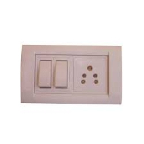 High Efficient White Electrical Switch Board For Domestic And Industrial Use - Plastic Material, 220V Rated Voltage, 240V Max Voltage | Easy Install, Portable & Wall-Mounted Options