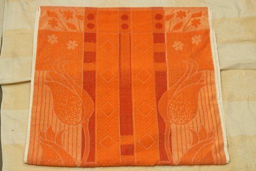 Round High Water Observation Lightweight Soft Comfortable Printed Plain Orange Hand Towel