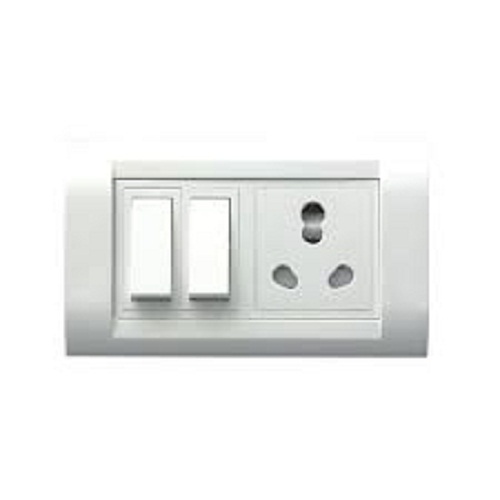 Long Lasting Energy Efficient And Heavy Duty Electric Switches Socket - Polycarbonate, 220 Volt, White | Installed or Portable Solution for Homes