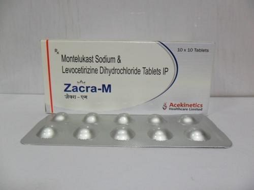 Zacra-M Montelukast Sodium And Levocetirizine Dihydrochloride Anti-Allergic Tablets