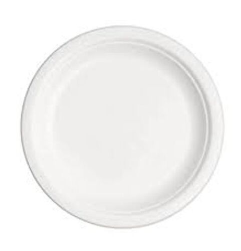 Disposable Paper Plates - 7 Inch White Circular Design with Wrinkle Pattern Ideal for Parties and Picnics Eco-Friendly and Recyclable
