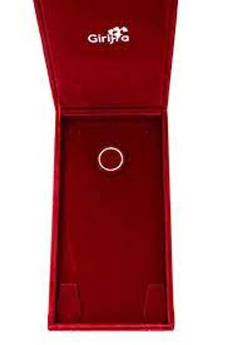 Hardes Soft Smooth Retangle Shape Red Velvet Necklace Jewellery Box 