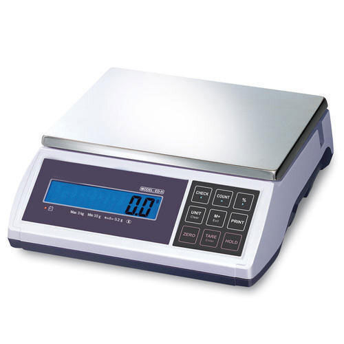 White Silver High Accuracy And Sleek Design Digital Weighing Machine For Industrial Use