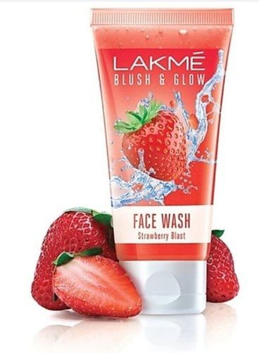 High Glossy Skin Friendly Chemicals Free Skin Brightening Oil And Pimple Free Strawberry Blast Lakme Face Wash