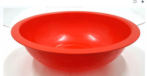 Light Weight Red Color Plastic Tubs Application For Bathrooms, 7 Liter Capacity