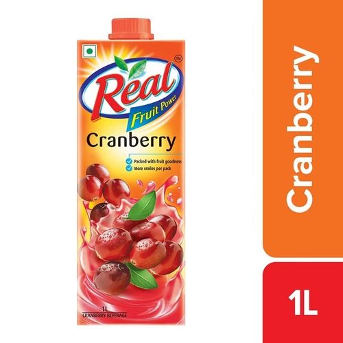 An Excellent Blend Real Fruit Power Cranberry Juice Tetra Pack , Rich Source Of Vitamin C, Size 1L Packaging: Box