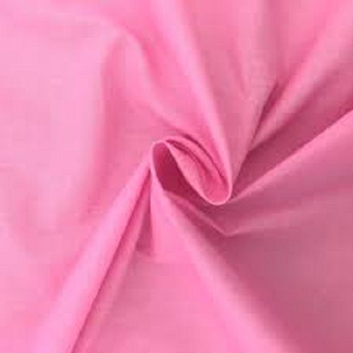  ड्रेस बनाने के लिए त्वचा के अनुकूल और सांस लेने योग्य सादा गुलाबी मुलायम सूती कपड़ा 