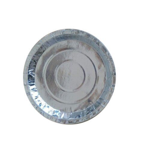 Waterproof Biodegradable And Compostable Excellent Quality Silver Foil Paper Plate