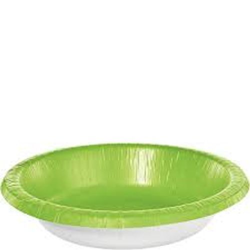 Biodegradeable And Disposable Round Green And White Bowl/ Dona 180ml, Pack Of 50