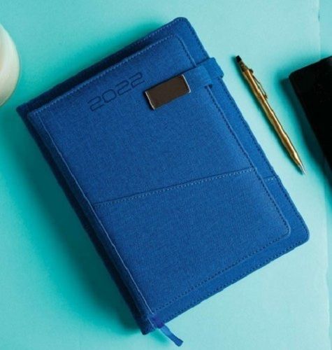 Easy To Carry And Ecofriendly Rectangular Blue Diary For Domestic Use Cover Material: Paper