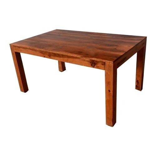 Heavy Duty Strong And Termite Resistance Rectangular Brown Wooden Table Home Furniture