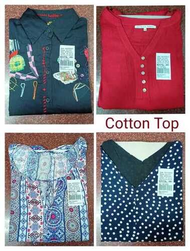 Ladies Multicolor Printed Cotton Top
