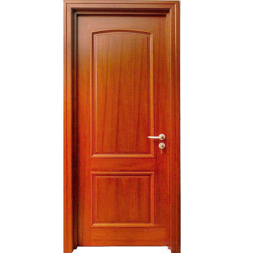 Long Durable And Termite Resistance Brown Solid Wood Door For Home Use