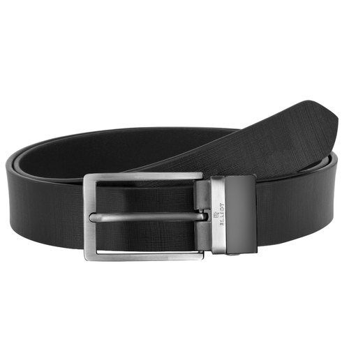 Steel One Side Black Leather Belt For Trouser Support Use