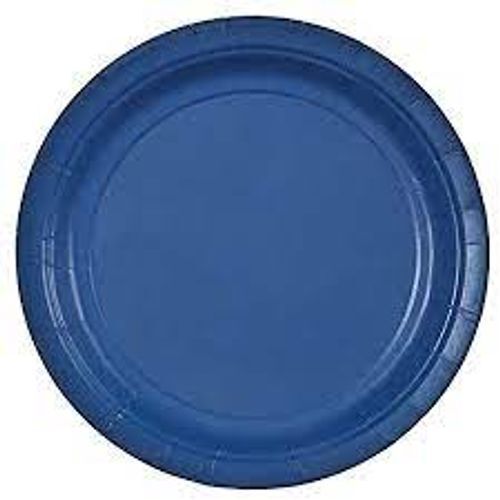 Paper Round Disposable Blue Meal Sugarcane Bagasse Plate 6 Inch, Pack Of 50