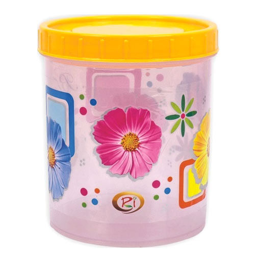 Strong Solid Durable Easy To Use Lightweight Yellow And White Plastic Container