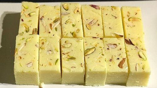Tasty Delicious No Artificial Color Mouth Melting Indian Sweet Pista Burfi 