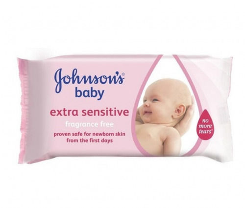 White Extra Sensitive Fragrance Free Soft Non Woven Johnson Baby Wipes 