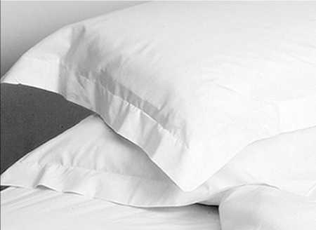 Rectangle 100% Fine Percale Indian White Cotton Pillow Covers For Home Furnishing