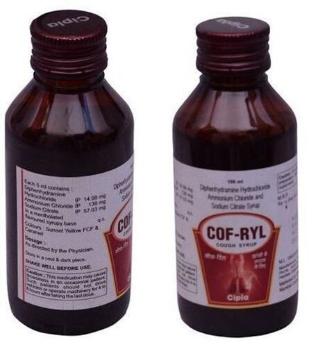 Cipla Cof-Ryl Cough Syrup Used For Runny Nose Stuffy Nose Sneezing Watery Eyes