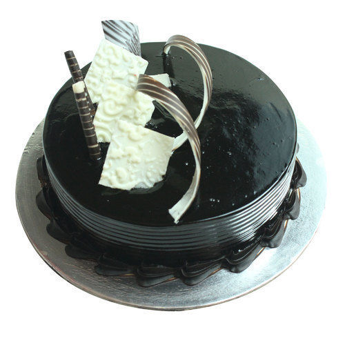 Classy And Elegant Look Sweet Taste Mouth Watering Dark Chocolate Cake With Choco Stick Topping