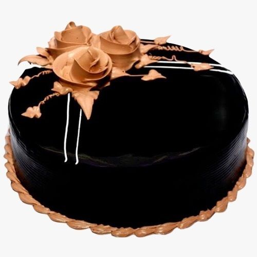 Fresh Sweet And Delicious Round Brown Chocolate Cake Filled Liquid Chocolate Inside For Birthday Cas No: 121-33-5