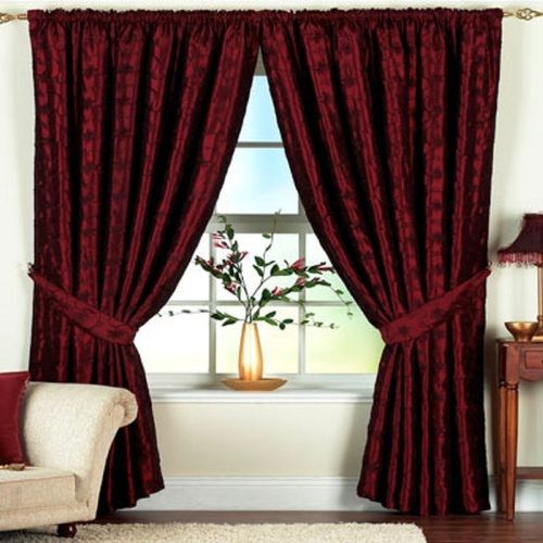 Modern And Trendy Designer For Enriched Soft Polyster Brown Light Weight Window Curtains