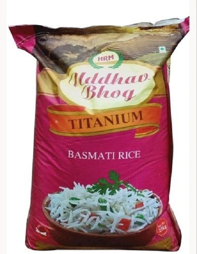 Pure Nutrient Rich Aroma Long Grain Rich Fiber White Titanium Basmati Rice, 25kg