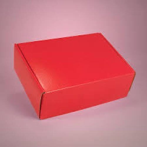 Embossing Recyclable Eco Friendly Lightweight Sturdy Red Corrugated Boxes For Industrial Use