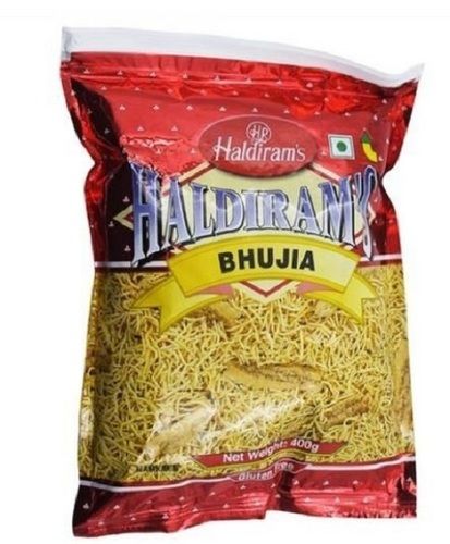 Spicy, Salty And Crunchy Haldiram Bhujia Namkeen, Packet Packaging Type Carbohydrate: 5.3 Percentage ( % )